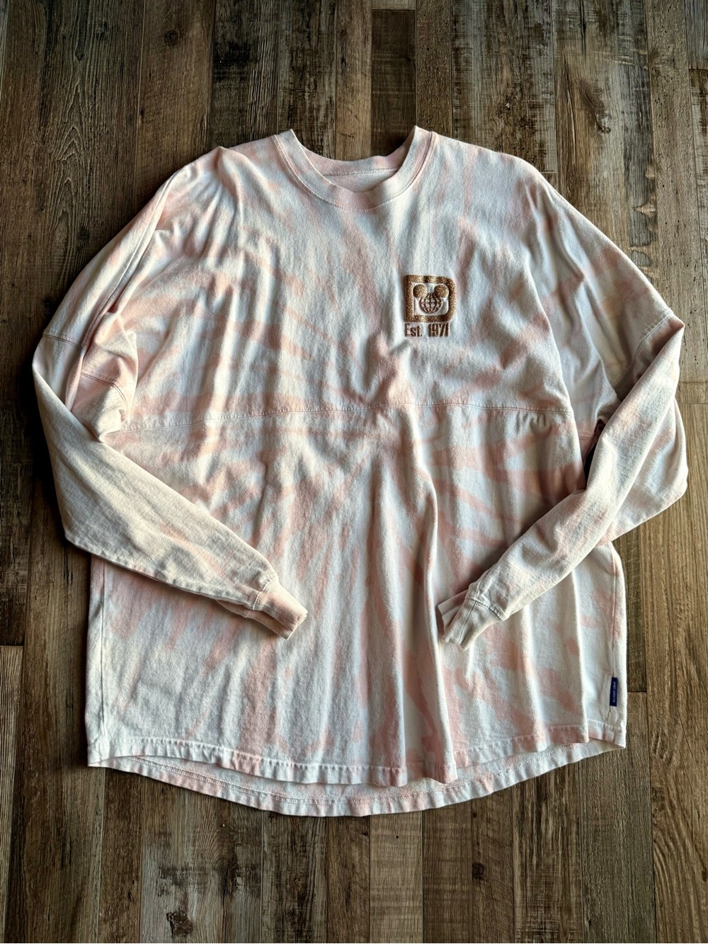 Walt Disney World Spirit Jersey Pink Tie Dye + Rose Gold Lettering